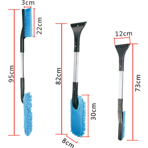 3in1 hợp kim nhôm Chenille xe tuyết xẻng xe Băng <span class=keywords><strong>scraper</strong></span> với bàn chải - Product Image 1