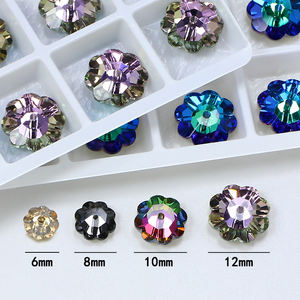 크리스탈 유리 모조 다이아몬드에 동주 플랫백 바느질 도매 럭셔리 품질 느슨한 크리스탈 비즈 의류 DIY 재봉 액세서리 - Product Image 4