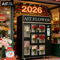 Distributeur automatique de bouquets de fleurs intelligent AIT avec écran tactile 21,5 pouces, gestion basée sur le cloud, multiple