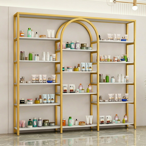 Shelf cosmetic display cabinets display stands <b>light</b> luxury manicure beauty salon product cabinets display cases storage racks - Product Image 2
