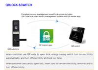 Cerradura de Puerta Inteligente para Hotel con Sistema Dinámico QRLOCK de Alta Seguridad, Aleación de Zinc, Control por Aplicación, Sin Llave, Apertura por Escaneo de Código QR
