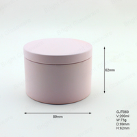 Bougie en métal en gros Mini boîte de conserve vide Rose mat Logo personnalisé Cadeau lumineux Cadeau en étain & Artisanat Décorations pour la maison & Cadeaux