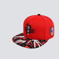 Topi Baseball 6 Panel Bordir 3D Twill Dot Flat Brim 100% Katun Bernapas Vintage Formal Outdoor Snapback MOQ Kecil OEM