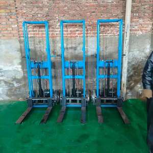 400kg élévateur de palettes entièrement électrique <span class=keywords><strong>petit</strong></span> empileur portable pour le chargement d'entrepôt déchargement chariots à main et chariots - Product Image 3