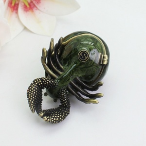 Shinnygifts handmade kim loại ẩn sĩ cua hộp đính, đại dương Series, thủ công mỹ nghệ kim loại trang trí, phong cách mới - Product Image 5