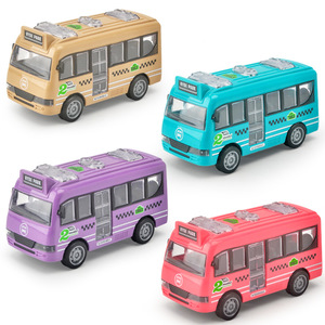 La piccola auto dei bambini di vendita calda gioca le automobili <span class=keywords><strong>giocattolo</strong></span> di inerzia di plastica all'ingrosso dello scuolabus sveglio variopinto per i bambini - Product Image 1