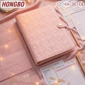 Carnet de notes A6 en cuir matelassé 9 couleurs GOLD-RING Hongbo avec porte-monnaie assorti disponible – Idéal pour le bureau, l'école ou comme cadeau - Product Image 1