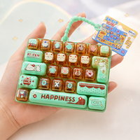 Mini clavier anti-stress à 26 touches, porte-clés mignon de dessin animé, breloque de sac pour cadeaux et loisirs créatifs