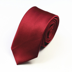 Nuova Cravatta da <span class=keywords><strong>Uomo</strong></span> in Seta Personalizzata, Tinta Unita, Sottile 6cm, per <span class=keywords><strong>Uomo</strong></span> d'Affari - Product Image 3