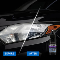 Kit de Restauration Professionnel des Phares 30ml Spray + 10ml Revêtement Cristallin pour Réparation et Polissage des Phares de Voiture Restauration comme neuve
