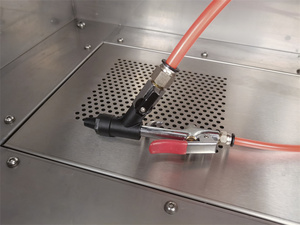 Cabine de sablage électrique robuste à quatre pieds pour sablage humide et ponçage, avec pompe de polissage, engrenage en acier inoxydable AISI 304, 110V-220V 370W - Product Image 3