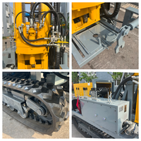 Petite foreuse de puits d'eau portable sur chenilles 260m 7500N.m vente directe usine machine de forage de puits d'eau