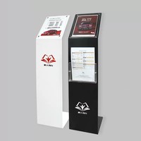 Présentoir de Brochures sur Pied pour Concessionnaire Automobile, Support d'Information pour Véhicules, Idéal pour Boutiques 4S
