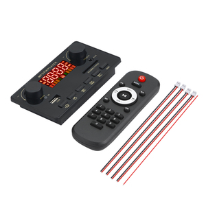 Placa decodificadora de coche de 160W <span class=keywords><strong>Bluetooth</strong></span> 5,0 MP3 WMA Radio FM Mp3 reproductor de música altavoz reloj despertador Digital pantalla de tiempo tarjeta elegante - Product Image 5