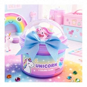 Pâte à modeler créative et durable pour enfants, slime gonflant fait main, coloré, doux, non toxique, en vrac, jouet anti-stress - Product Image 1