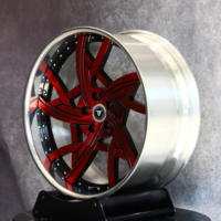 Jante de voiture rouge à rayons profonds 20x9.5, jante forgée en deux parties 20x11 pour BMW M3 M4 G80 G82 G87 pour Mercedes-Benz W206 W213 S580