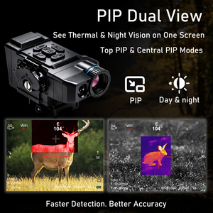 Caméra thermique multispectrale TRV NT19 2K avec capteur diurne, monoculaire thermique pour la chasse, enregistrement vidéo, PIP, WiFi, portée 1800M - Product Image 1