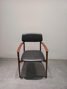 Fauteuil en bois de frêne de luxe avec coussin en tissu doux, mobilier moderne pour restaurant et hôtel PISANO - Product Image 2