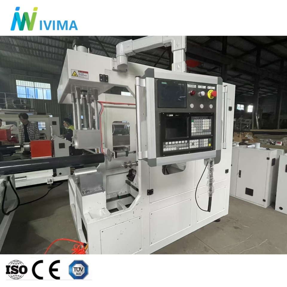 Conduit Thread Maker IVIMA PVC Pipe Threading Machine /Plastic Pipe Threading Equipment PLC ...