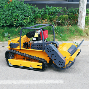 Tondeuse robot INFRONT la moins chère 15 CV ou à essence, démarrage à distance, coupe-herbe, tondeuse à fléaux sur chenilles, certifiée CE - Product Image 5