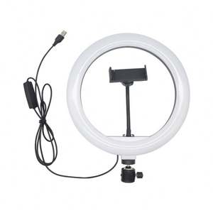 Anneau lumineux avec trépied, pour diffusion en direct mobile en intérieur, maquillage, photographie, éclairage d'appoint, lampe de nuit LED, selfie, plastique AC - Product Image 5