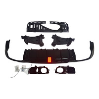 2016-2020 Mercedes-Benz Classe E W213 pour Kit diffuseur de queue de lèvre arrière Style Brabus avec lumières LED Pare-chocs modifié État neuf