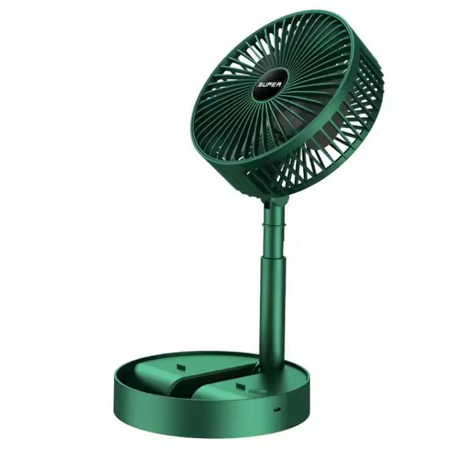 High Quality Foldable Table Fan Three-Lampstand Design with Small Size and Charging Capability for Student Dormitory Use