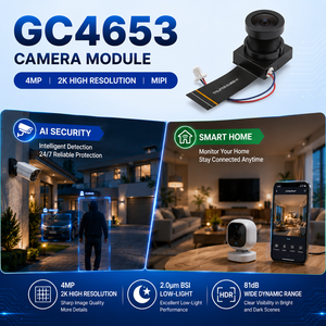 Module de caméra MIPI 4MP 2K GC4653 2.0um BSI à faible luminosité 81dB avec large plage dynamique pour la reconnaissance faciale et la maison intelligente - Product Image 3
