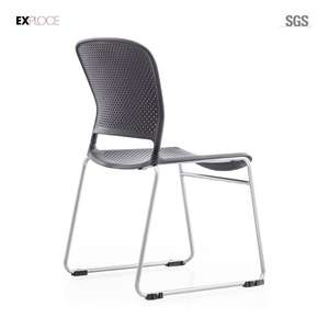 Hơn Ghế Ngăn Xếp Nhiều Tiền Hơn Tiết Kiệm Kim Loại Chân Xếp Chồng Nhựa Đào Tạo Ghế - Product Image 5