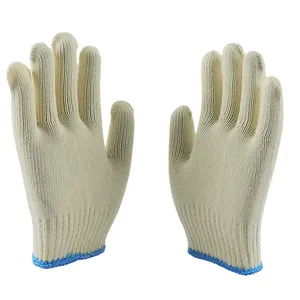 Industrial Safety Labor Work White Cotton Gloves Construction Safety Gloves