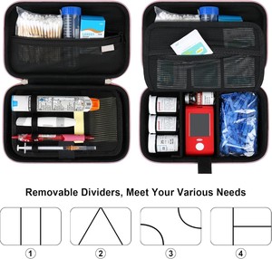 Sac <span class=keywords><strong>de</strong></span> protection pour stylos à insuline, boîte d'organisation pour soins diabétiques, sac <span class=keywords><strong>de</strong></span> transport <span class=keywords><strong>de</strong></span> voyage avec sangle <span class=keywords><strong>de</strong></span> transport pour lecteurs <span class=keywords><strong>de</strong></span> glycémie, médicaments - Product Image 3