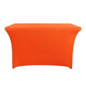 ผ้าคลุมโต๊ะสแปนเด็กซ์ยืดหยุ่นขนาด 6/8 ฟุต ปรับได้ ผ้าปูโต๊ะโพลีเอสเตอร์สีสันสดใส สำหรับบูธงานแสดงสินค้าและธงแบนเนอร์ - Product Image 1