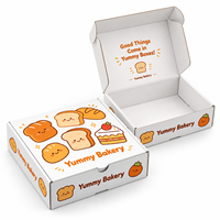 Boîtes d'emballage personnalisées pour la pâtisserie, boîtes à emporter pour pizza, pain, desserts, boîtes pliables en carton ondulé épais