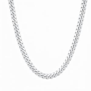Cadena Cubana de Platino Pt950 Blanca Sólida de Alta Calidad, Collar Unisex Minimalista de Lujo, Regalo de Joyería de Platino - Product Image 4