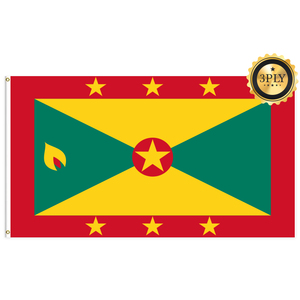 ขายส่ง 3x5ft Grenada ธง 68D/100D โพลีเอสเตอร์ปรับแต่งทุกชาติจัดส่งที่รวดเร็วซัพพลายเออร์ที่เชื่อถือได้จัดส่งที่รวดเร็ว - Product Image 2