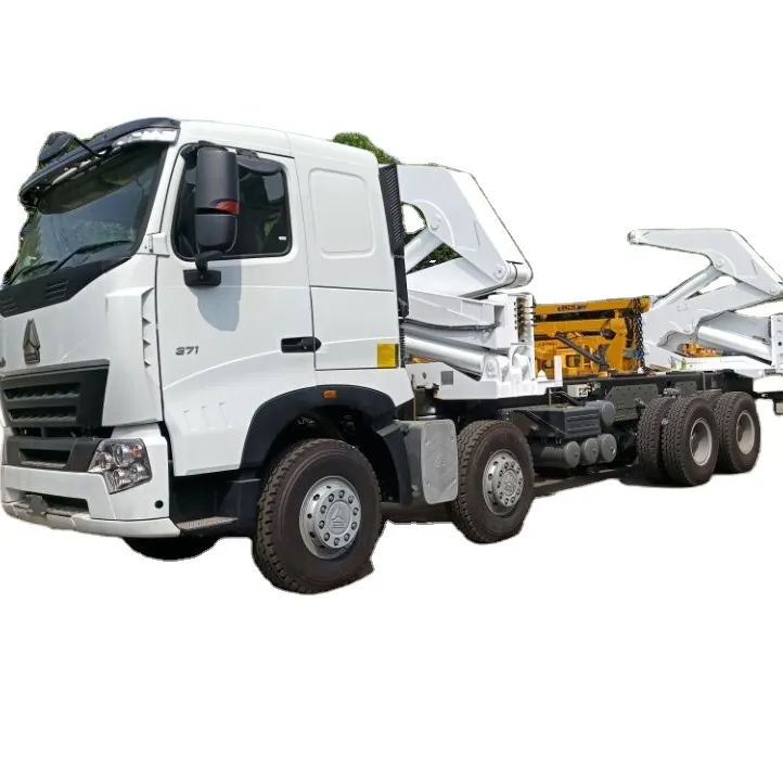 Sinotruk, 40-футовый самопогрузчик, контейнерный прицеп, автопогрузчик, самопогрузка, грузовой трейлер, самопогрузчик для продажи