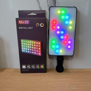 Luz de Relleno LED RGB MJ-37 al por Mayor, 3000-6500K CRI ≥80, Portátil para Celular con Clip para Grabar Videos - Product Image 1