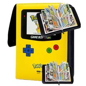 Le porte-<span class=keywords><strong>cartes</strong></span> à collectionner Pokemoned Binder convient à 400 <span class=keywords><strong>cartes</strong></span> avec des manches amovibles de 50 pages, classeur d'album de <span class=keywords><strong>cartes</strong></span> de collection portable - Product Image 1