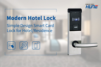 HUNE haute qualité prix favorable nouveau système de verrouillage de porte d'hôtel de sécurité Programmable réseau serrure intelligente