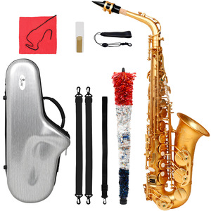 <span class=keywords><strong>SLADE</strong></span> Étudiant Saxophone <span class=keywords><strong>Alto</strong></span> E Flat Saxophone Débutant Ensemble complet avec étui Embouchure Sangle Reed Diverses couleurs disponibles - Product Image 2