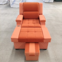 Fauteuil de réflexologie électrique moderne et luxueux, inclinable, pour massage des pieds, idéal pour les salons de beauté et les spas.