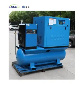 Langair Stationary 30KW 40HP All In One Screw Air Compressor Machine With Air Tank