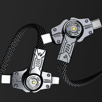 Câble de charge rapide Type-C 65W à rotation 360 degrés, double interface, compatible avec les téléphones 16 Pro Max Plus