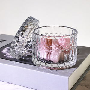 Portacandele in Vetro, Lanterne, Vasetti per Candele Personalizzati, Riutilizzabili, Profumati, Contenitori Natalizi, Vasetti <span class=keywords><strong>di</strong></span> Lusso in Vetro Vuoti con Coperchio - Product Image 5