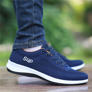 Sneakers tendance pour hommes de luxe, design OEM, dessus en maille tissée, respirantes, résistantes aux odeurs, chaussures de sport décontractées polyvalentes - Product Image 4