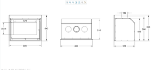 PINCHENG 15kw <span class=keywords><strong>insert</strong></span> poêle à <span class=keywords><strong>bois</strong></span> canalisé avec ventilation - Product Image 6