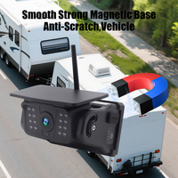 Kit de moniteur DVR à écran tactile de 10,1 pouces avec caméra sans fil solaire magnétique pour camion, bus, flotte commerciale, suivi des actifs OEM/ODM
