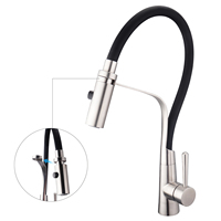 Robinet de cuisine TOPWAY en silicone flexible à deux fonctions, avec douchette intégrée – Offre spéciale