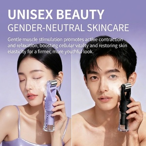 Nouvel appareil portable d'hydratation de la peau 3 en 1, brume nano, vibration sonique, chaleur, masseur facial, rouleau facial thermique intelligent pour les soins de la peau - Product Image 3