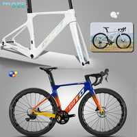 Cadre de vélo de course sur route SeeMore OEM BAC-L90 700C à frein à disque, aérodynamique, en fibre de carbone T700 + T800 haute performance, 1350g, léger